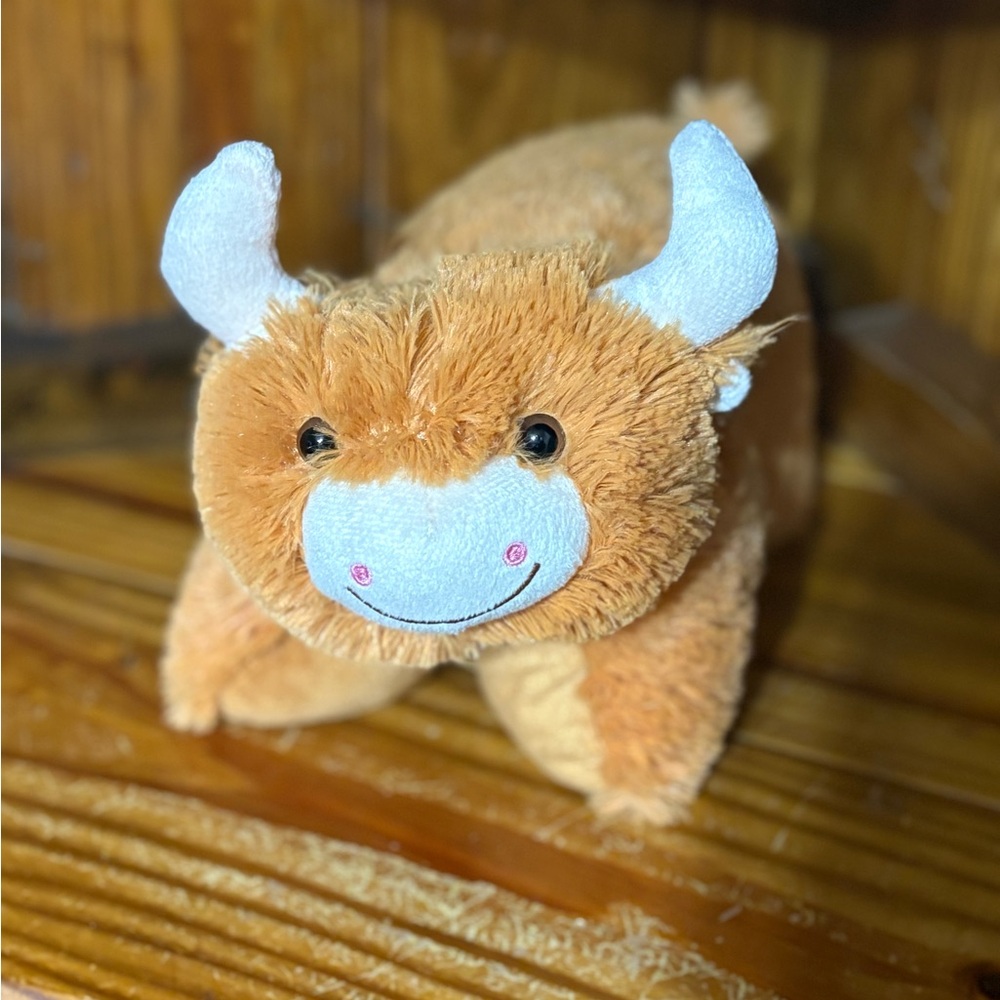 Pillow Pets Brown Plush mini Highland cow